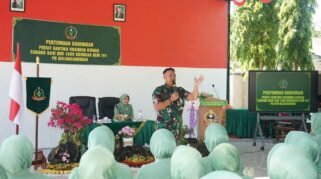 Sebanyak 209 anggota Persit Kartika Chandra Kirana (KCK) Cabang XXVI Kodim 1409/Gowa berkumpul dalam Pertemuan Gabungan di Hanggar Aryajundana Makodim 1409/Gowa, Kamis (3/9/2026).