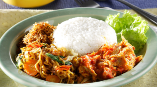 Ilustrasi Kuliner Nasi Jinggo (Foto:SajianSedap)